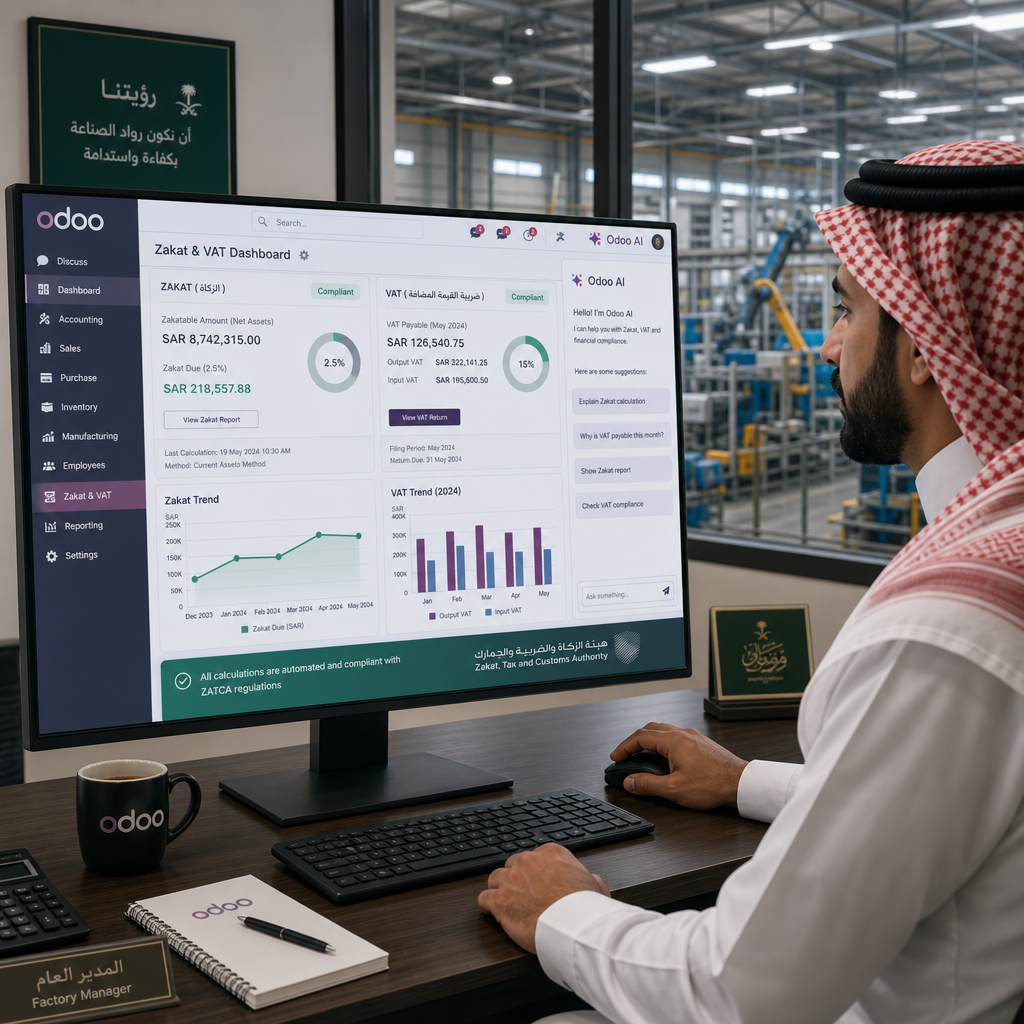 Odoo AI: Enhancing Tax Compliance in Saudi Factories