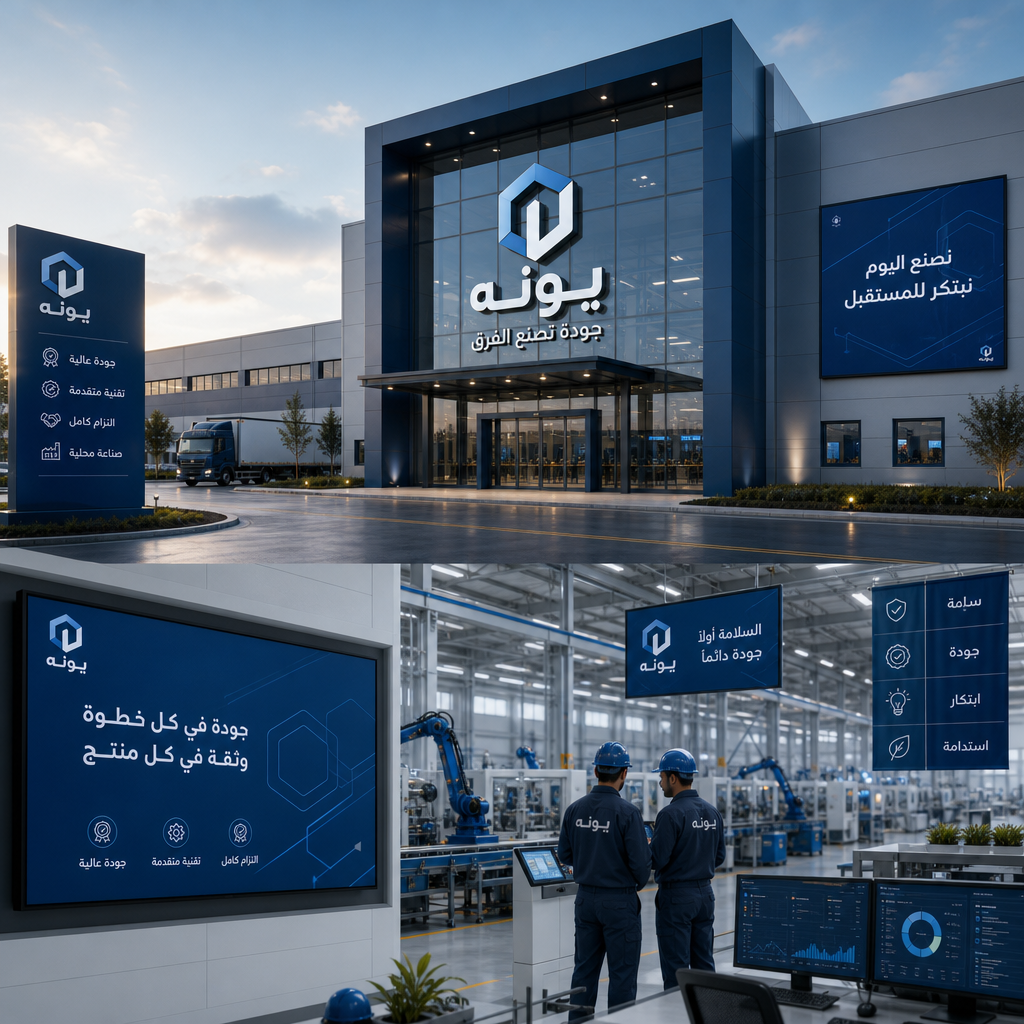 هوية العلامة التجارية للمراكز الصناعية في السعودية