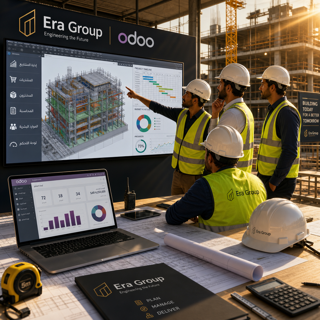 الإنشاءات الرقمية مع Odoo في السعودية - Era Group